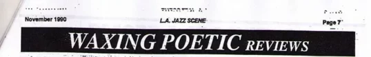 LA Jazz Scene Comin On Strong Review