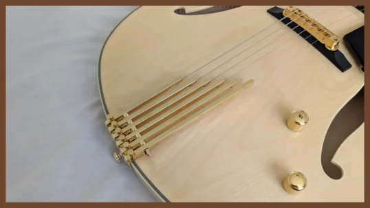 16" Blonde Entrada Studio Guitar - Image 6